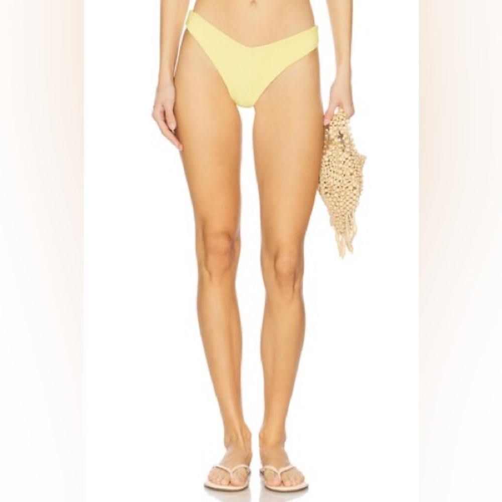 NWT Beach Riot Vanessa Bikini Bottom in Butter Blossom - Picture 1 of 8
